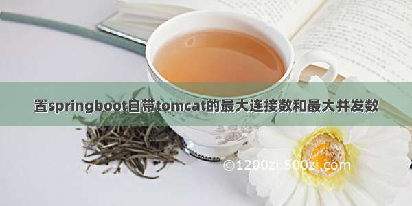 置springboot自带tomcat的最大连接数和最大并发数