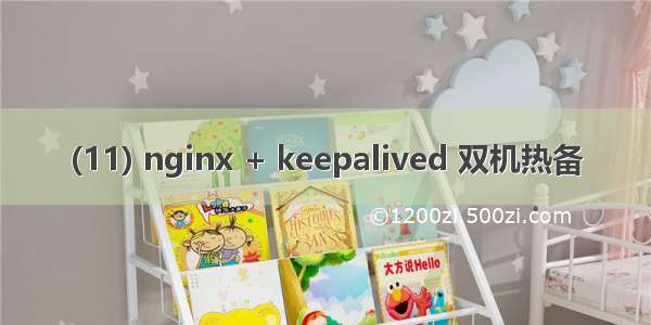 (11) nginx + keepalived 双机热备