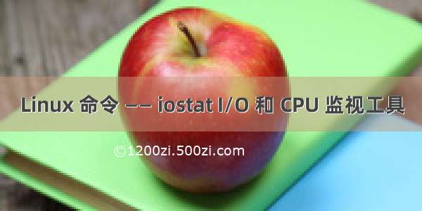 Linux 命令 —— iostat I/O 和 CPU 监视工具