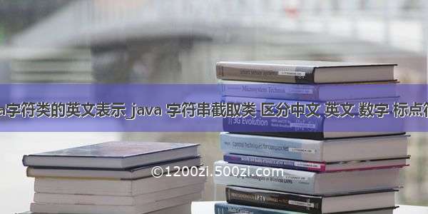 java字符类的英文表示_java 字符串截取类 区分中文 英文 数字 标点符号