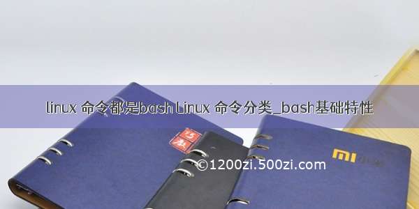 linux 命令都是bash Linux 命令分类_bash基础特性