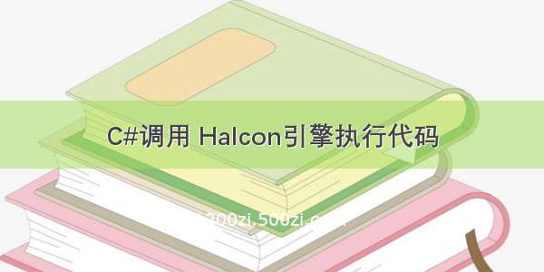 C#调用 Halcon引擎执行代码