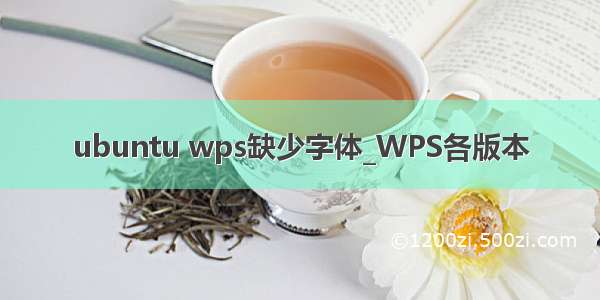 ubuntu wps缺少字体_WPS各版本