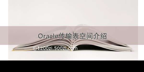 Oracle传输表空间介绍