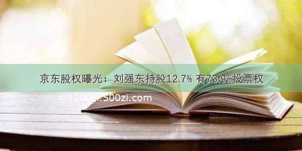 京东股权曝光：刘强东持股12.7% 有73.9%投票权