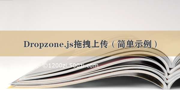 Dropzone.js拖拽上传（简单示例）