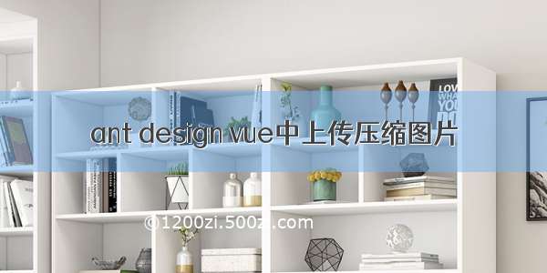 ant design vue中上传压缩图片