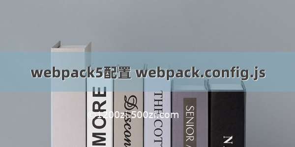 webpack5配置 webpack.config.js