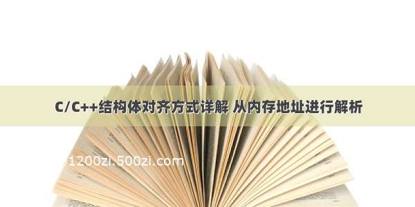 C/C++结构体对齐方式详解 从内存地址进行解析