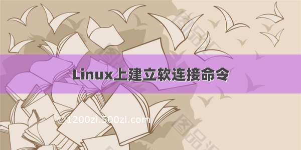 Linux上建立软连接命令