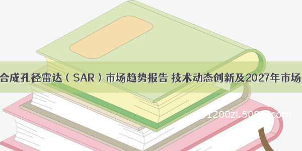 中国合成孔径雷达（SAR）市场趋势报告 技术动态创新及2027年市场预测