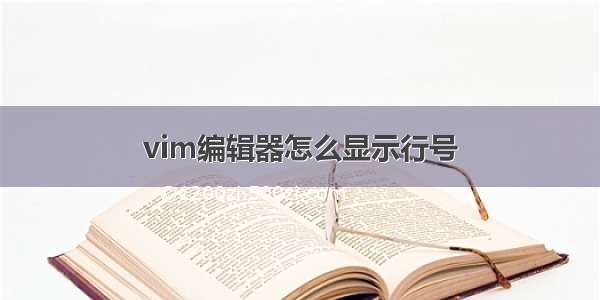 vim编辑器怎么显示行号