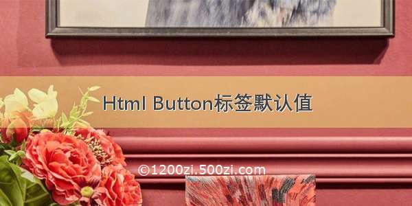 Html Button标签默认值