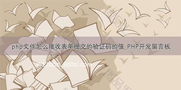 php文件怎么接收表单提交的验证码的值_PHP开发留言板