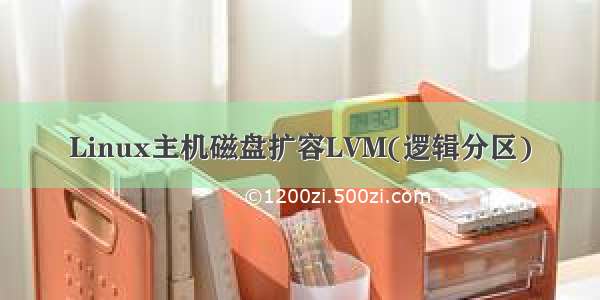 Linux主机磁盘扩容LVM(逻辑分区)