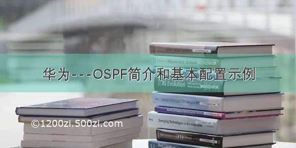 华为---OSPF简介和基本配置示例