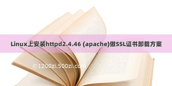 Linux上安装httpd2.4.46 (apache)做SSL证书卸载方案