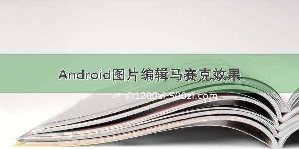 Android图片编辑马赛克效果