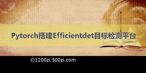 Pytorch搭建Efficientdet目标检测平台