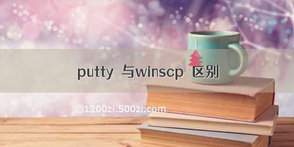 putty 与winscp 区别