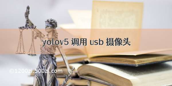 yolov5 调用 usb 摄像头