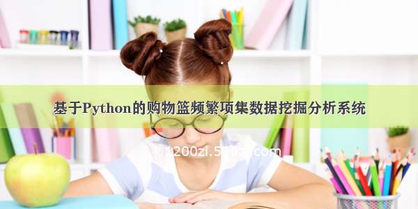 基于Python的购物篮频繁项集数据挖掘分析系统