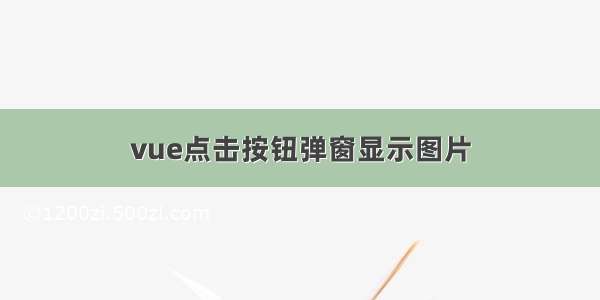 vue点击按钮弹窗显示图片