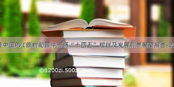 全球及中国PVC管材和管件市场“十四五”规划及发展前景展望报告-2029年