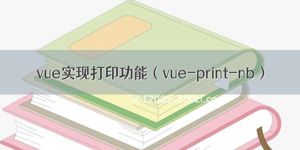 vue实现打印功能（vue-print-nb）