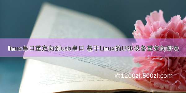 linux串口重定向到usb串口 基于Linux的USB设备重定向研究
