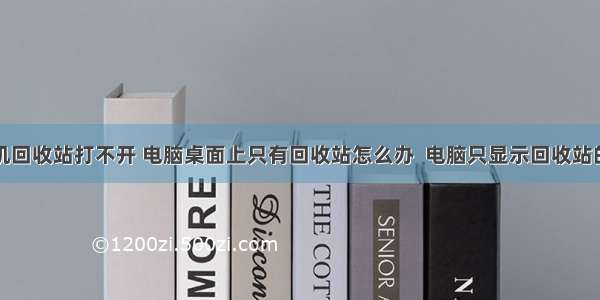 桌面计算机回收站打不开 电脑桌面上只有回收站怎么办  电脑只显示回收站的两种解决