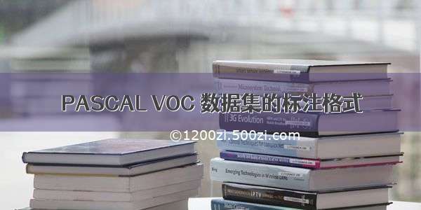 PASCAL VOC 数据集的标注格式