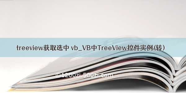 treeview获取选中 vb_VB中TreeView控件实例(转)