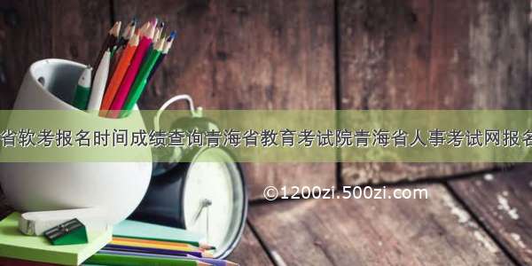 青海省软考报名时间成绩查询青海省教育考试院青海省人事考试网报名入口