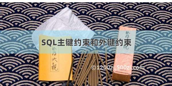 SQL主键约束和外键约束