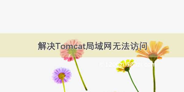 解决Tomcat局域网无法访问