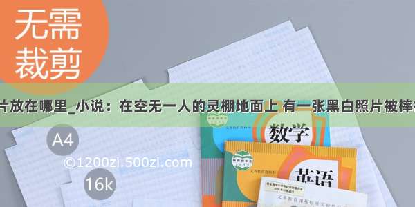 jsp里照片放在哪里_小说：在空无一人的灵棚地面上 有一张黑白照片被摔得粉碎...