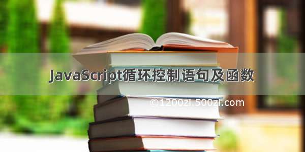 JavaScript循环控制语句及函数