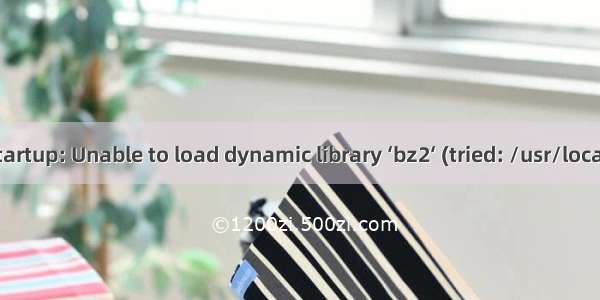 PHP Warning: PHP Startup: Unable to load dynamic library ‘bz2‘ (tried: /usr/local/php8/lib/php/exte