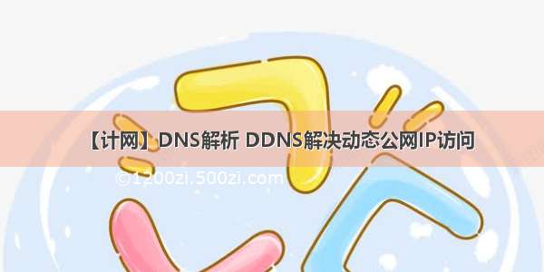 【计网】DNS解析 DDNS解决动态公网IP访问