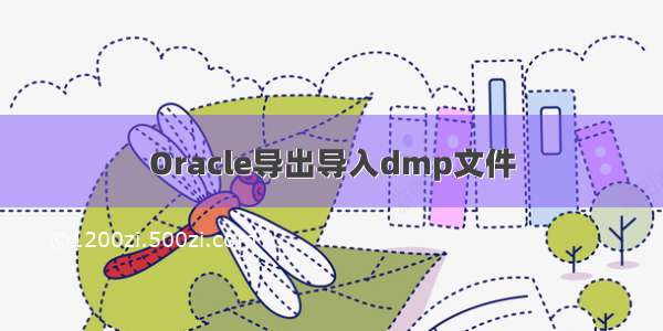 Oracle导出导入dmp文件