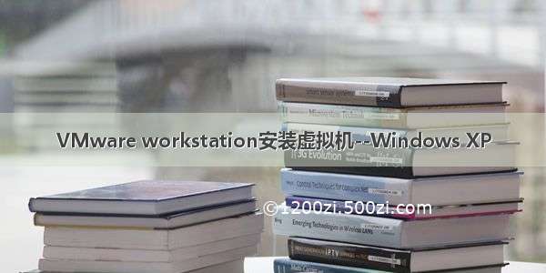 VMware workstation安装虚拟机--Windows XP