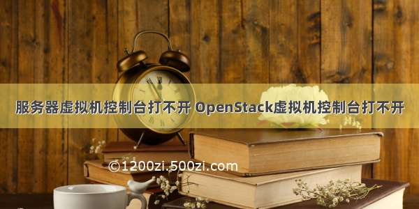 服务器虚拟机控制台打不开 OpenStack虚拟机控制台打不开