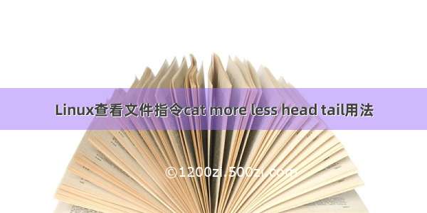 Linux查看文件指令cat more less head tail用法