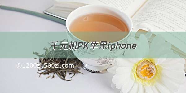千元机PK苹果iphone