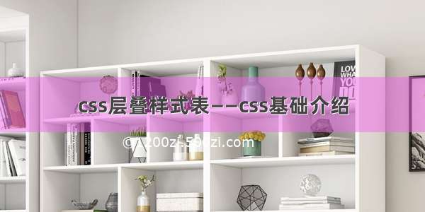 css层叠样式表——css基础介绍