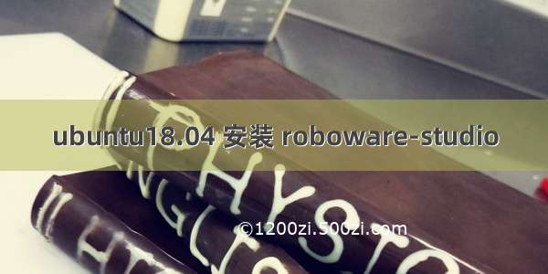 ubuntu18.04 安装 roboware-studio