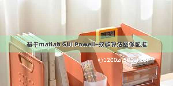 基于matlab GUI Powell+蚁群算法图像配准