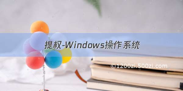 提权-Windows操作系统