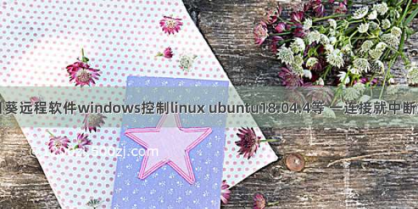 向日葵远程软件windows控制linux ubuntu18.04.4等 一连接就中断解决